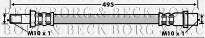 BORG & BECK bbh7493 -  Тормозной шланг